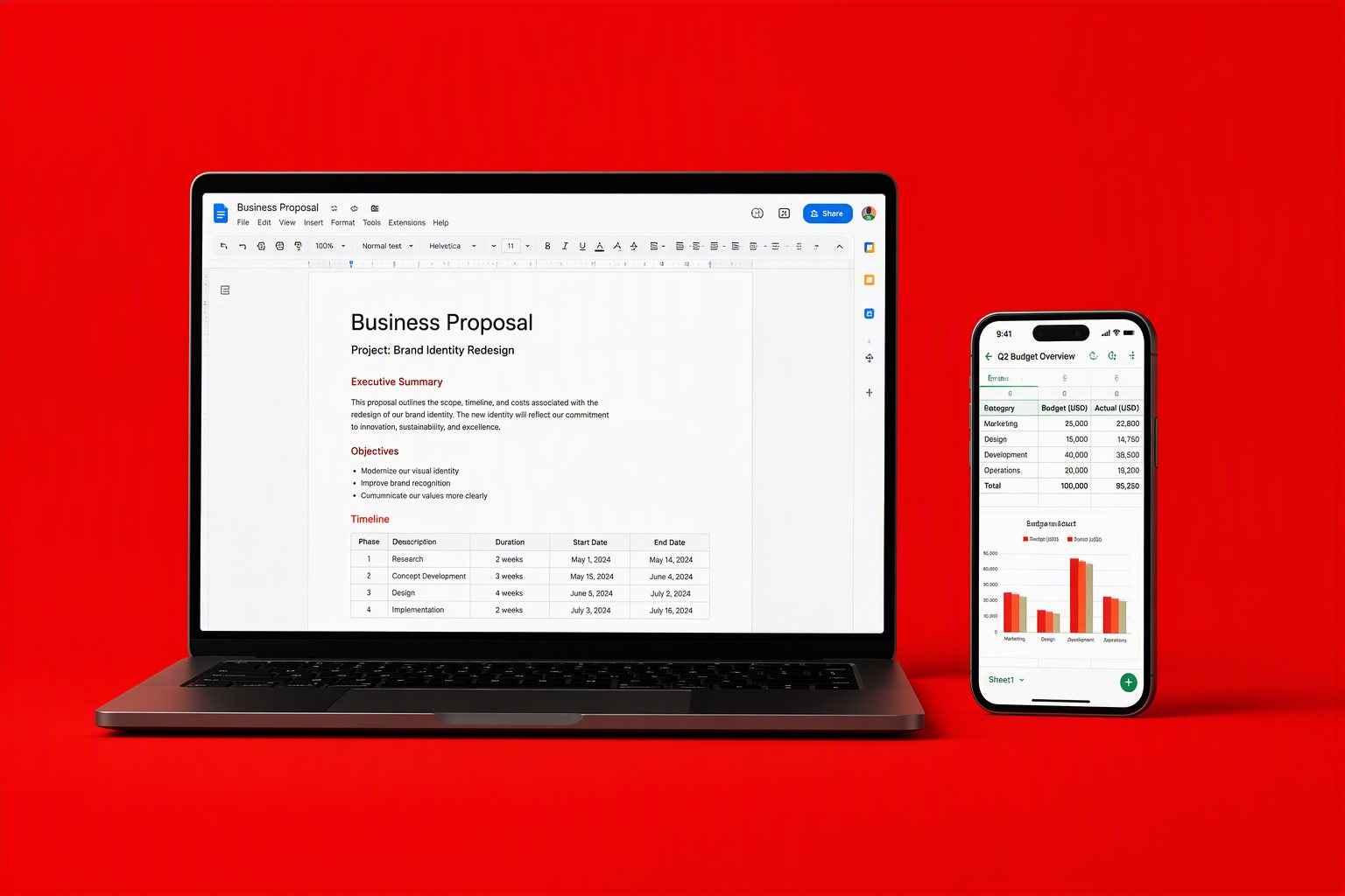 WPS Office 电脑与手机多设备运行界面